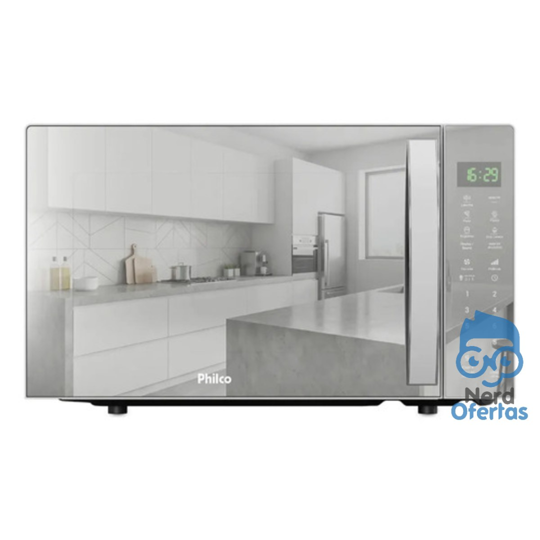 Micro-ondas Philco 28L 1100W Limpa Fácil Tira Odor PMO31E