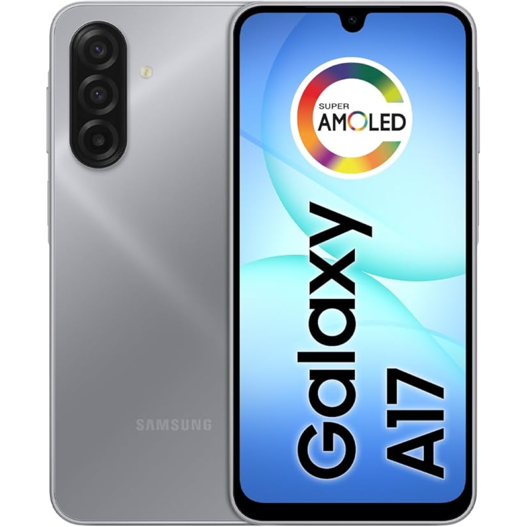 Celular Samsung Galaxy A17, 256GB, 8GB, 50MP Tela 6.7", IP54 - Cinza