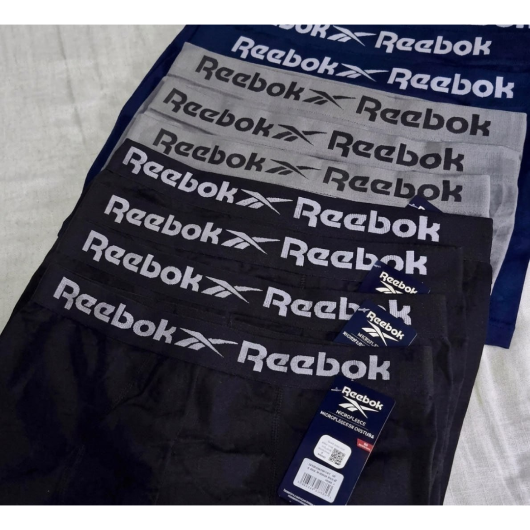 Kit com 6 Cuecas Boxer Reebok Microfibra