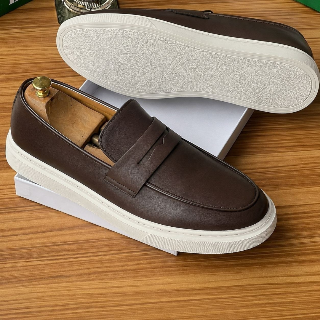 Sapato Loafer Mocassim Couro