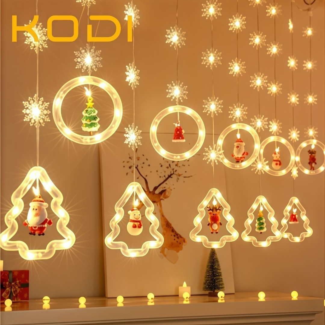Luzes de Natal Cordão De Luzes 110v De Cobre Para Decoração De Natal Cascata de Estrelas LED