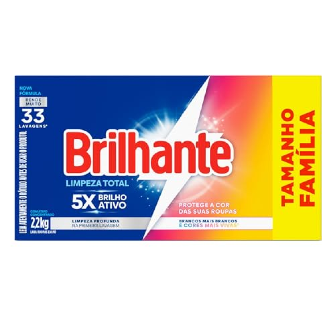Brilhante Limpeza Total Sabão Em Pó 2 2Kg