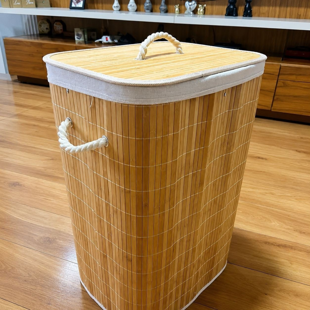 Cesto Bambu Retangular 70L