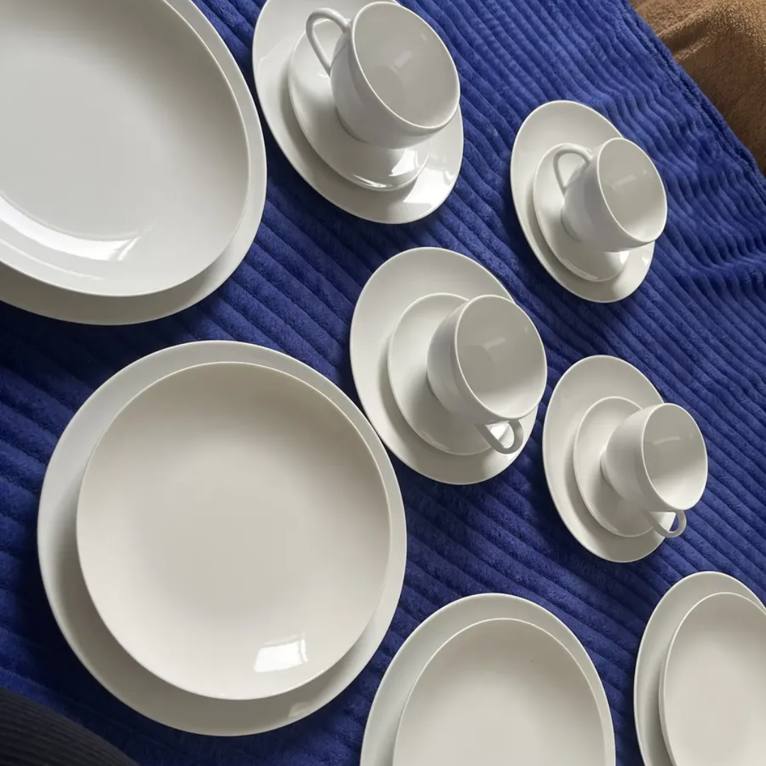Aparelho de Jantar Flávia Em Porcelana 20 peças Tramontina