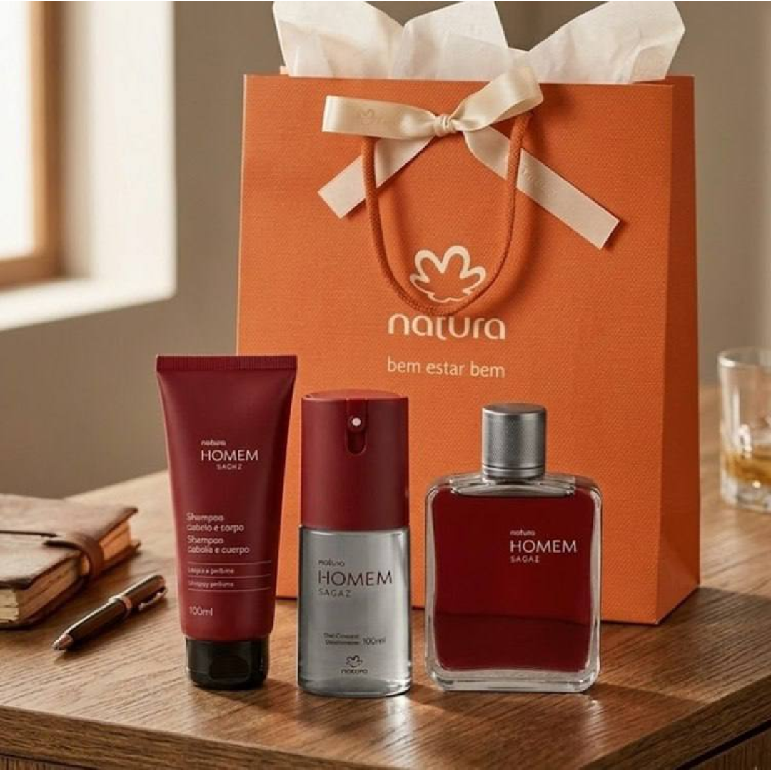Presente Kit Natura Homem Sagaz Masculino Original