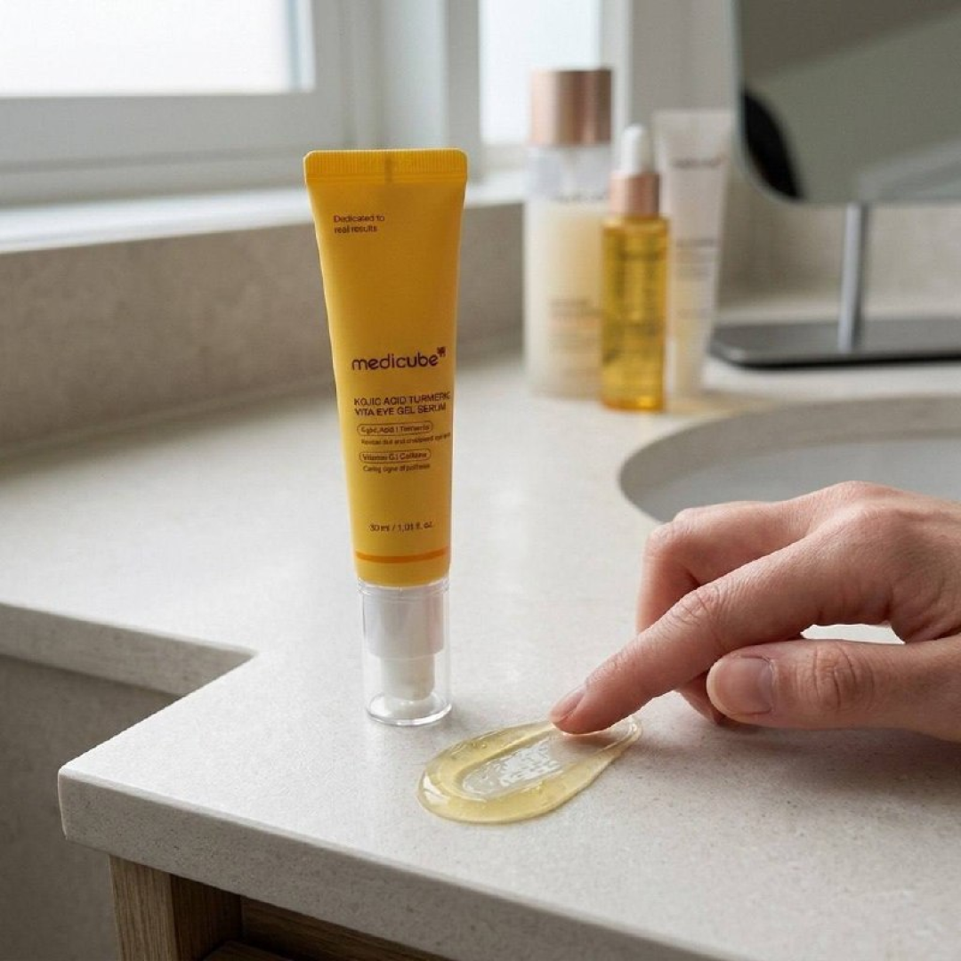 Medicube Sérum Gel Iluminador Olhos Ácido Kójico Cúrcuma Todo Tipo De Pele Dia/noite