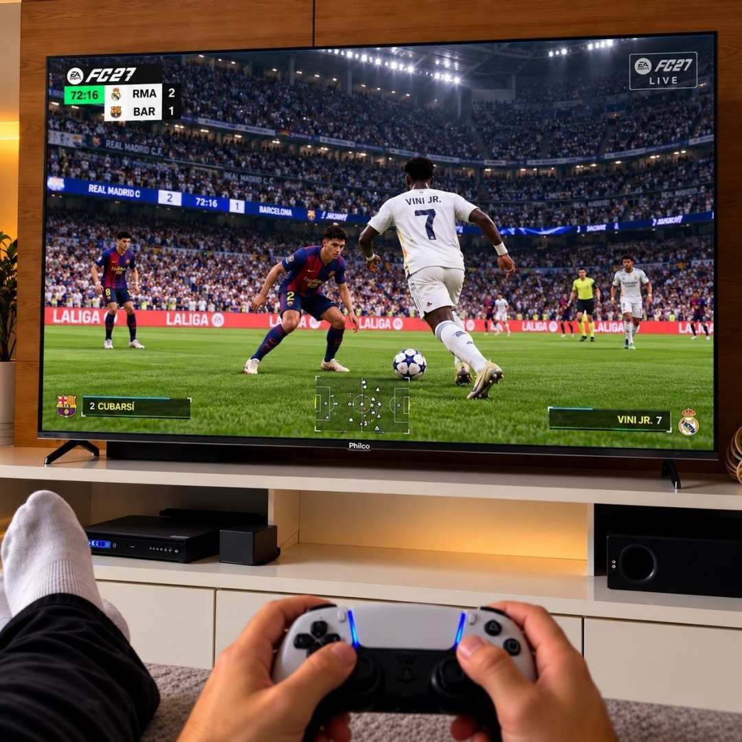 Smart Tv Philco 65” Qled Mini Led Quantum 4k Uhd Google Wifi Bluetooth