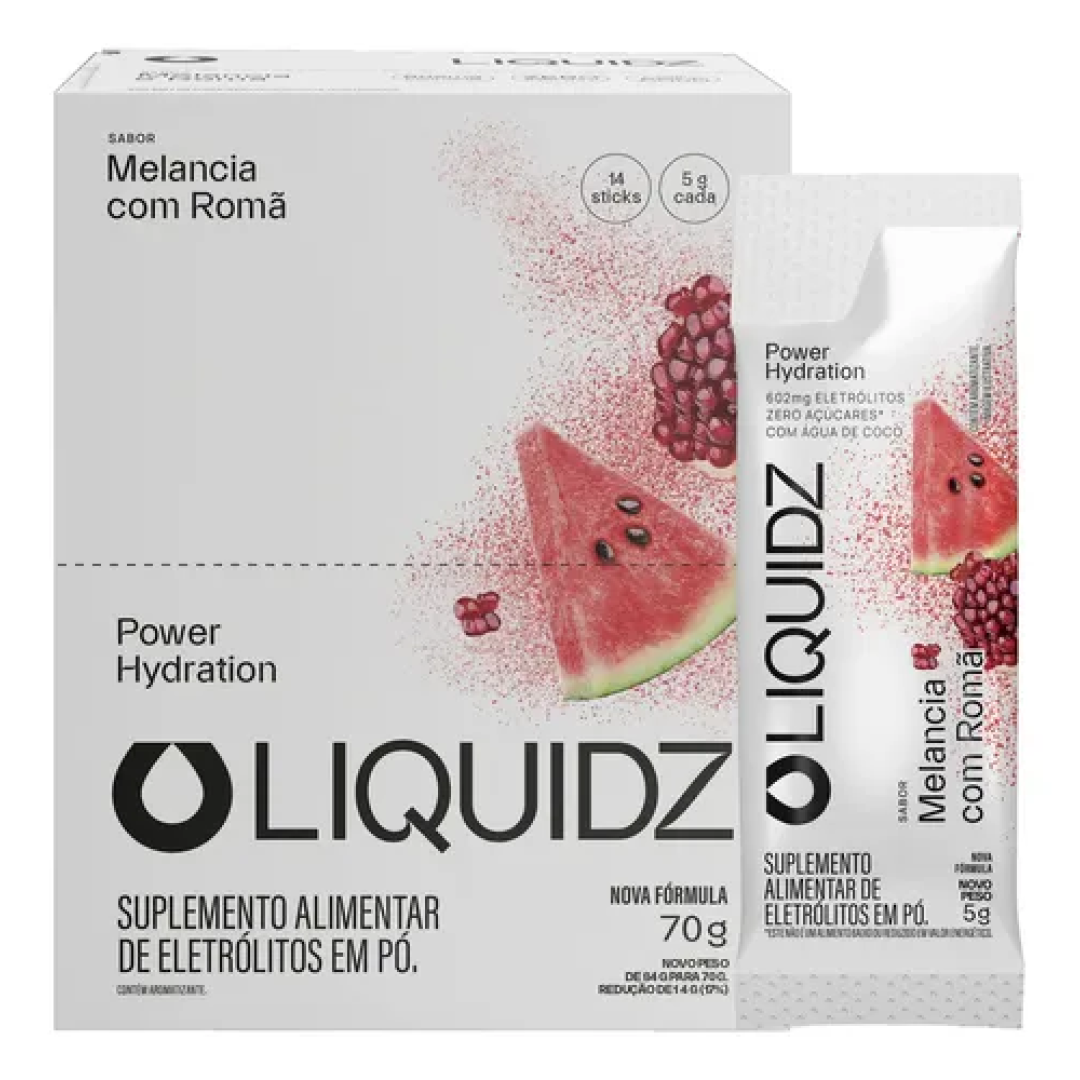 Pack com 14 Sachês LIQUIDZ Eletrólitos Zero Açúcar
