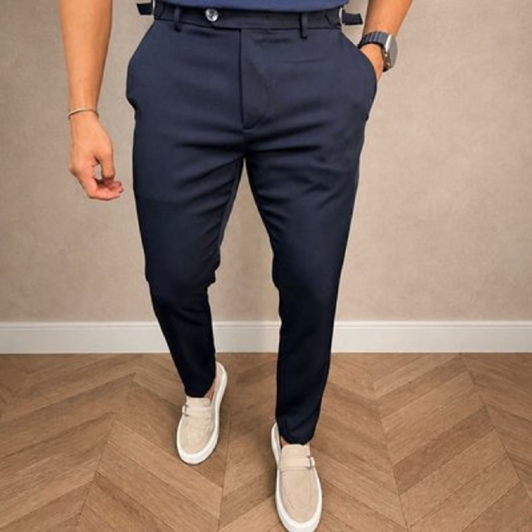 Calça Alfaiataria Masculina Malha Elastano Stretch