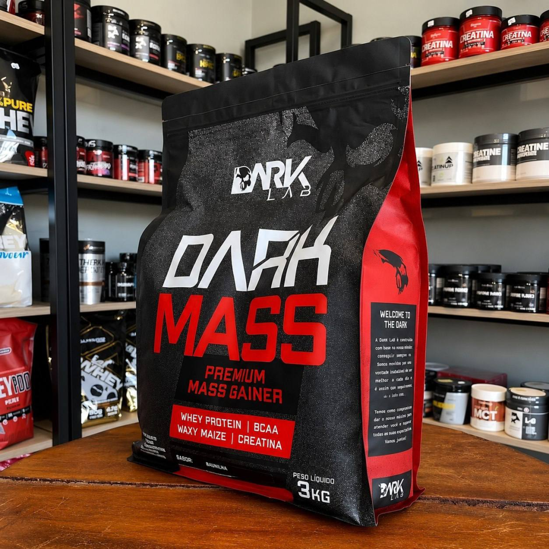 Hipercalórico Dark Mass 3kg Dark Lab Sabor Baunilha