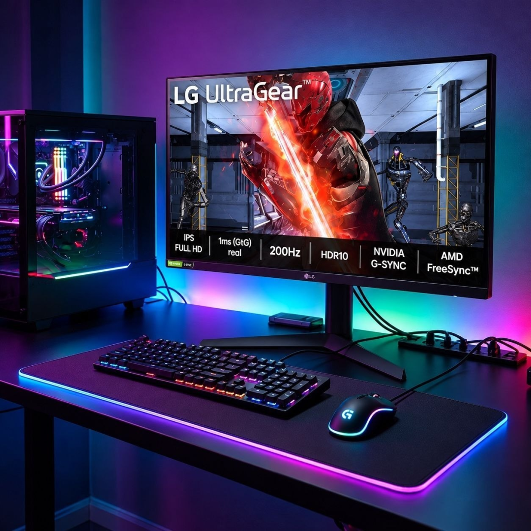 Monitor Gamer LG UltraGear 27” IPS 200Hz 1ms Full HD HDR10