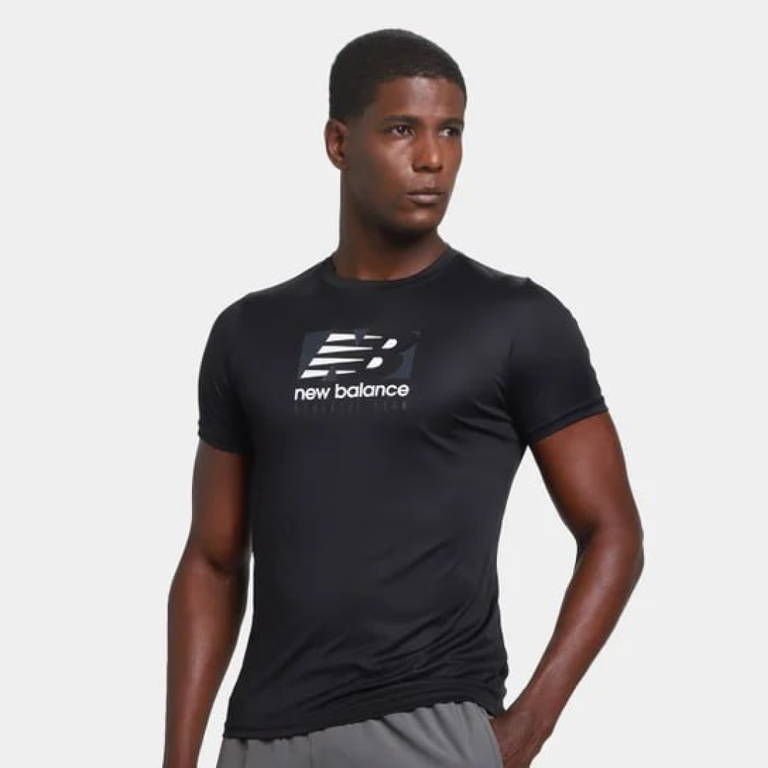 Camiseta New Balance Rectangle Masculina - (4 cores)