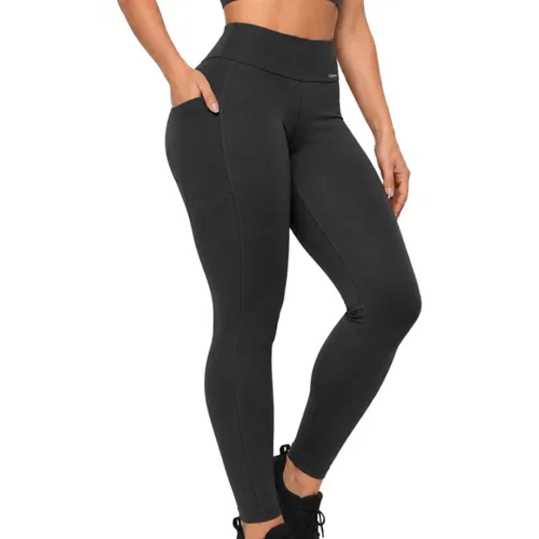 Legging Com Bolso Selene Zero Transparência