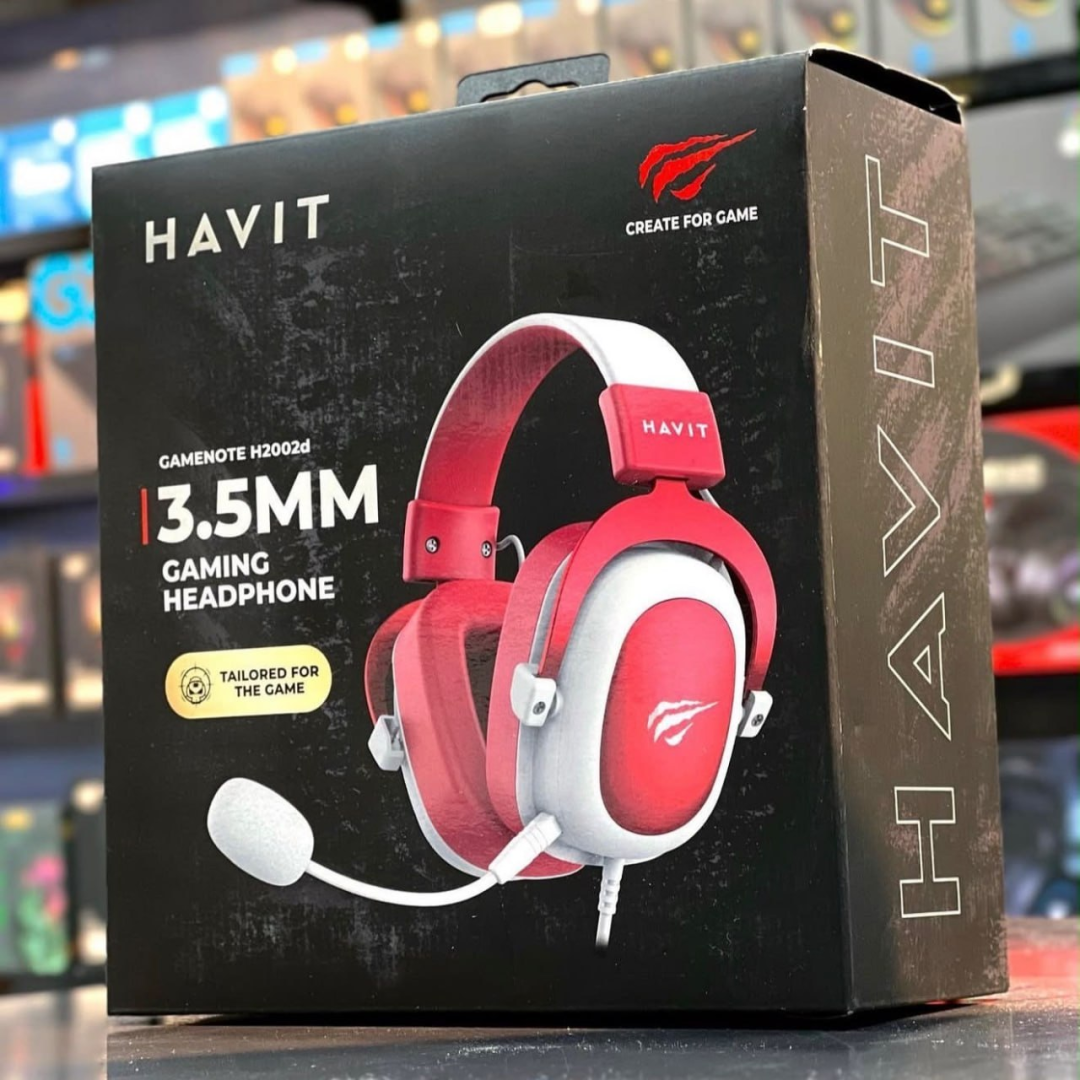 Havit Headphone Fone de Ouvido H2002d Red