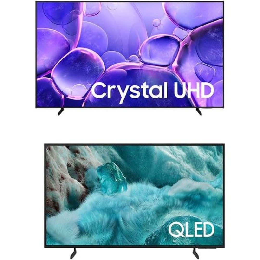 Smart TV 85" Crystal UHD 4K U8100F + Vision AI TV 50" QLED Ultra 4K