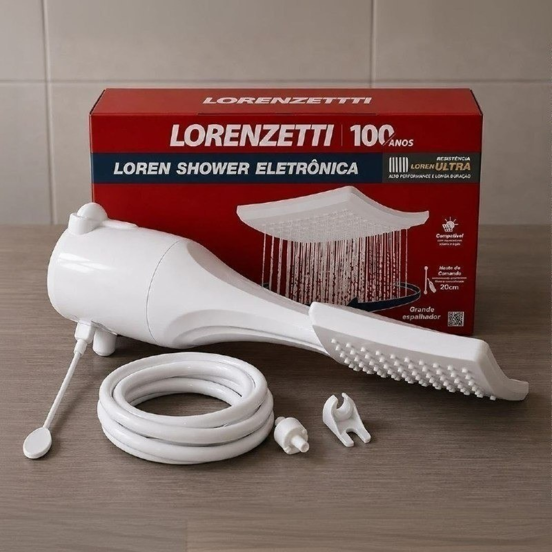Chuveiro Lorenzetti Loren Shower Ultra Eletrônico Branco 7500W