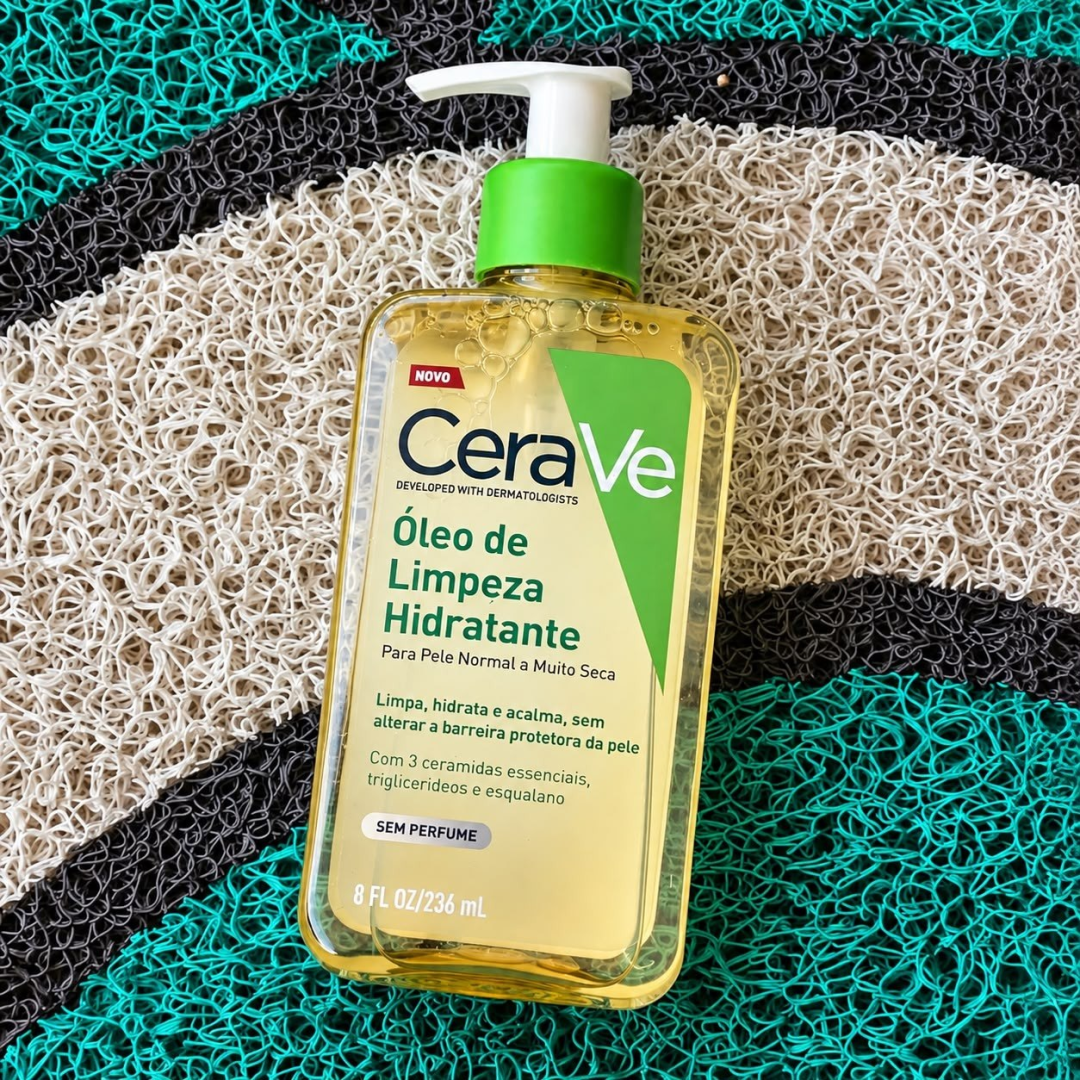 Óleo de Limpeza Facial Hidratante para Pele Seca e Atópica CeraVe 236ml