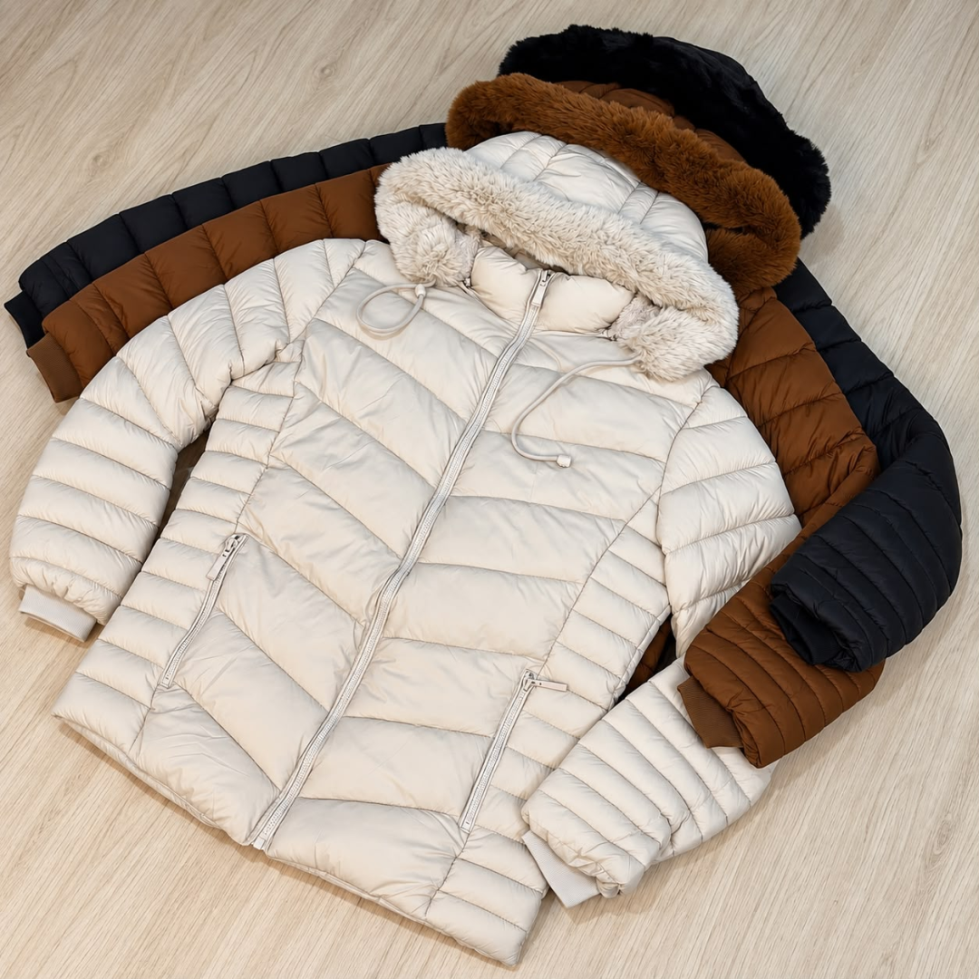 Jaqueta Puffer Bobojaco Capuz Nylon Forrada Feminina