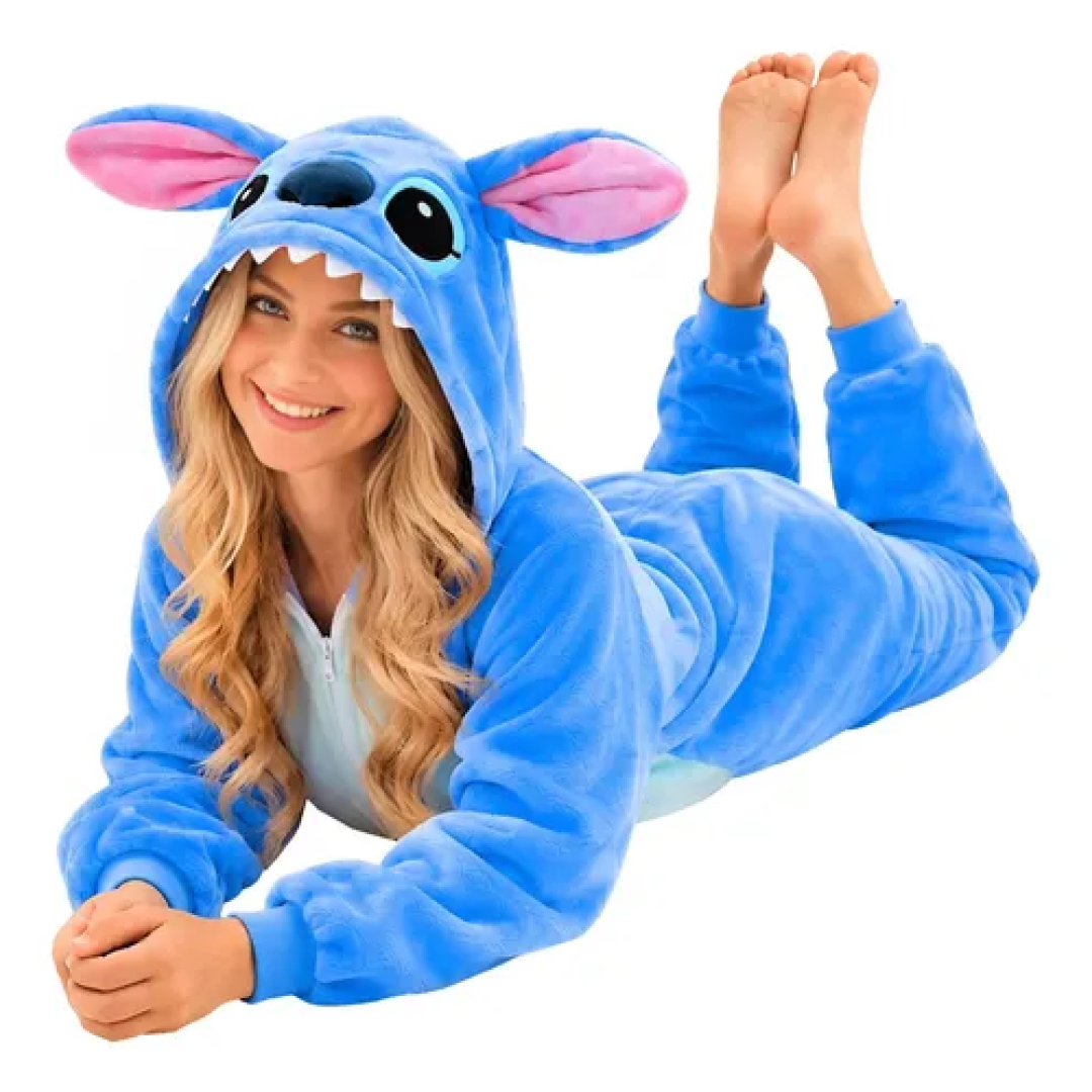Pijama Macacão Kigurumi Stitch