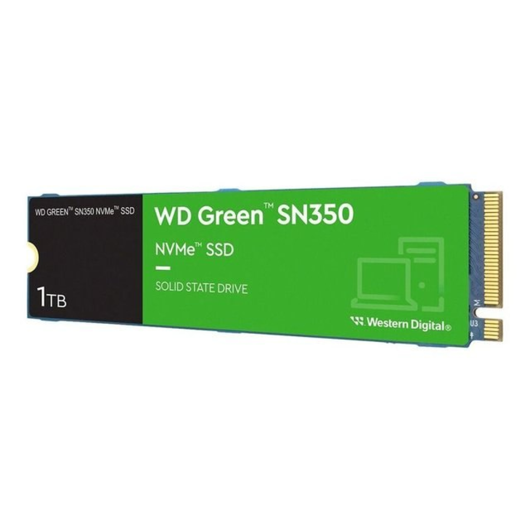 SSD M.2 NVMe 1TB Western Digital WD Green SN350 Velocidade de Leitura/Gravação até 2400/1850 MB/s Gen3x4 WDS100T2G0C