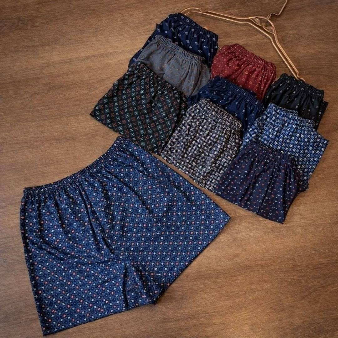 Kit 5 Short De Dormir Cueca Samba Canção Malha Fria Pijama