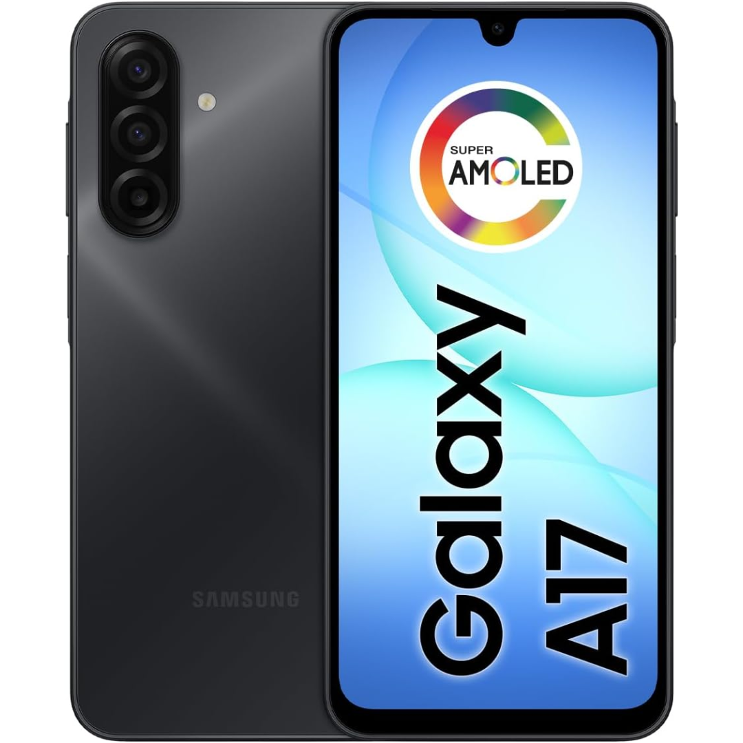 Celular Samsung Galaxy A17, 128GB, 4GB, 50MP Tela 6.7", IP54 - Preto