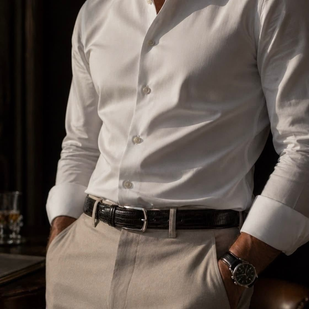 Camisa Social Slim Manga Longa