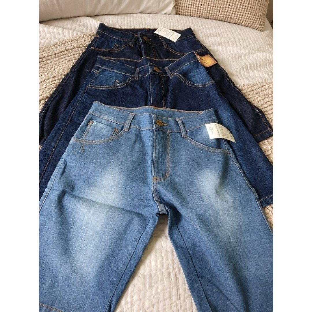 Kit 3 Bermudas Jeans Masculina