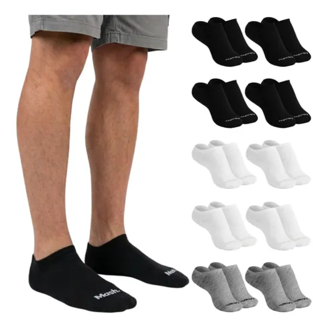 Kit com 10 Pares Meia Invisível Soquete Mash