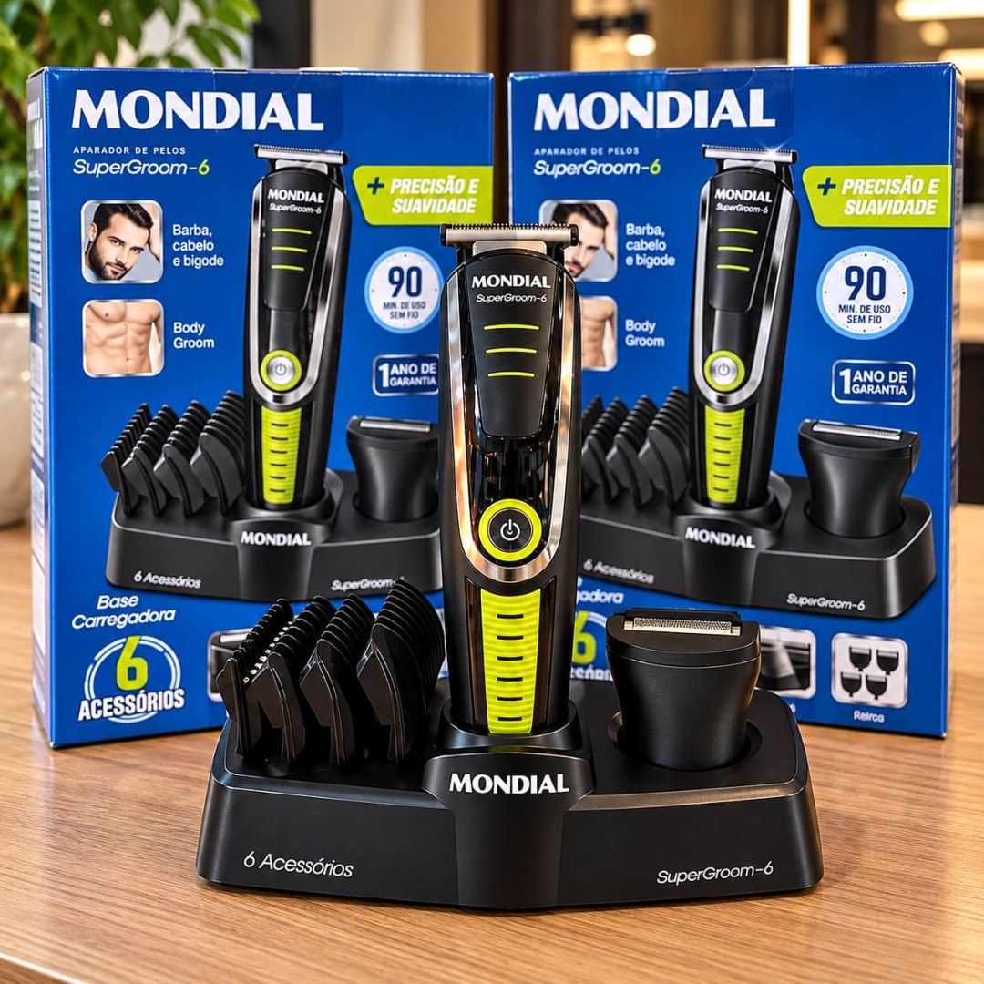 Cortador de Cabelo Mondial Super Groom 6 Bg-04