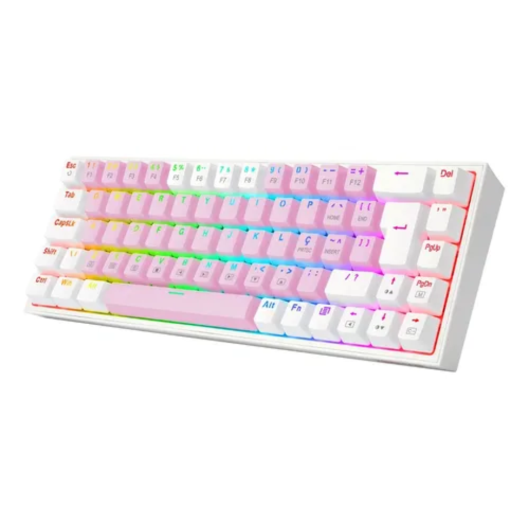 Teclado Gamer Castor Rgb Switch Brown Redragon K631pw-rgb