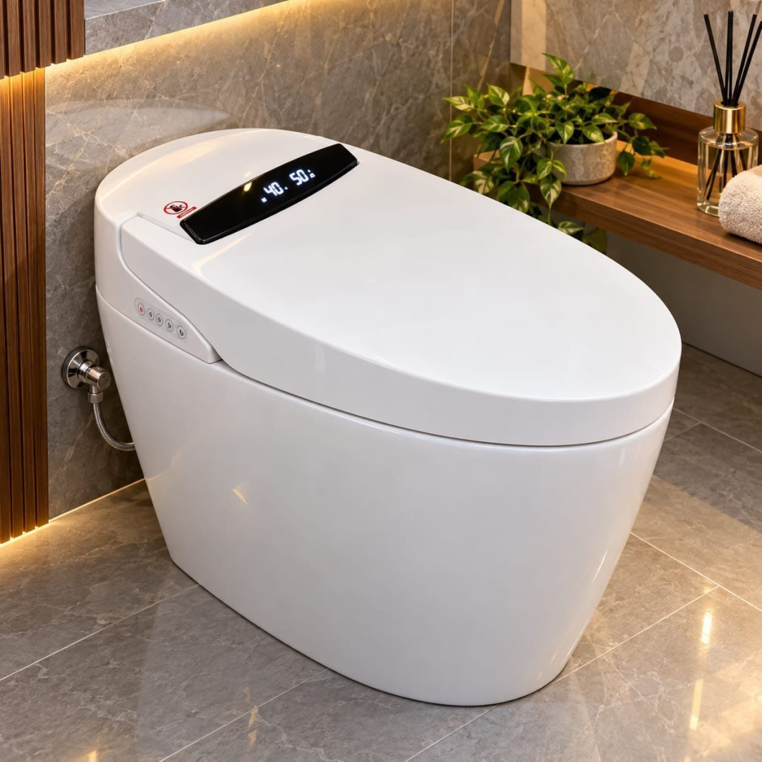 Vaso Sanitário Inteligente Led Multifunções Smart Automático Com Sensor Controle De Funções 110v