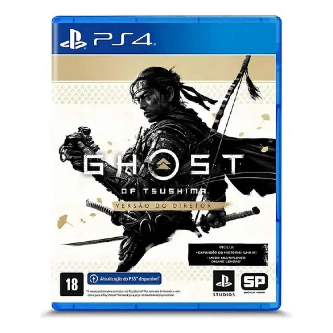 Jogo Ghost Of Tsushima Director's Cut Mídia Física Ps4 Sony