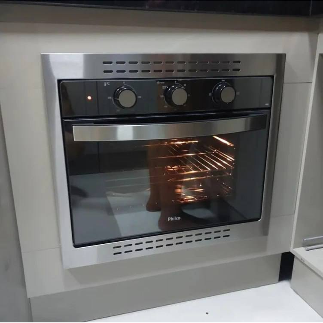 Forno de embutir elétrico Philco 56101041 46L prateado