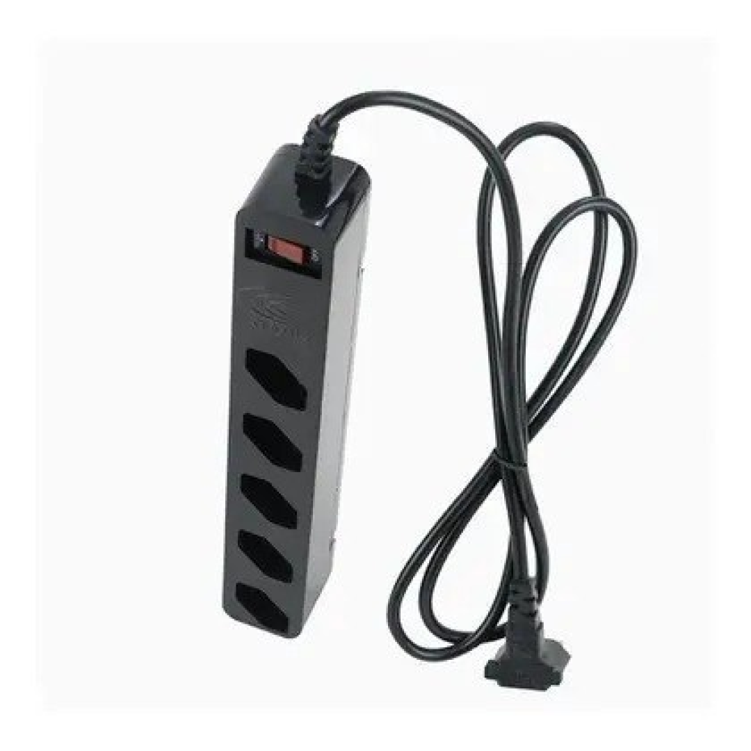 Filtro de Linha DPS IClamper, 5 Conexões, Preto - 23459