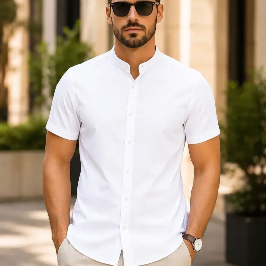 Camisa Gola Padre Manga Curta (6 cores)