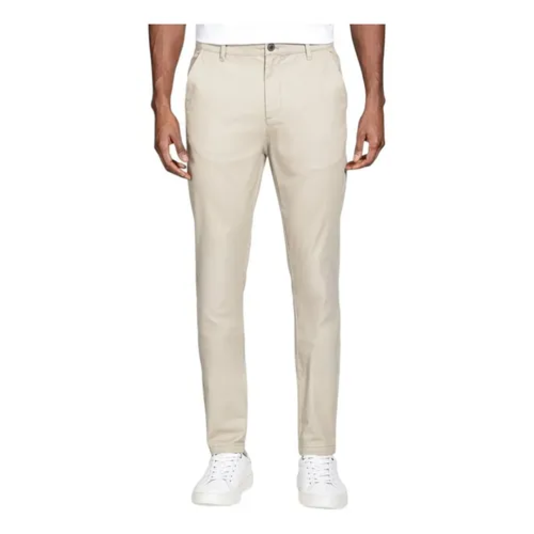 Calça Aramis Chino Algodão Premium Básica Areia
