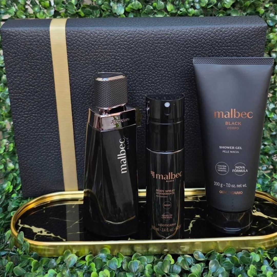 Kit Presente Malbec Black O Boticário Masculino Original