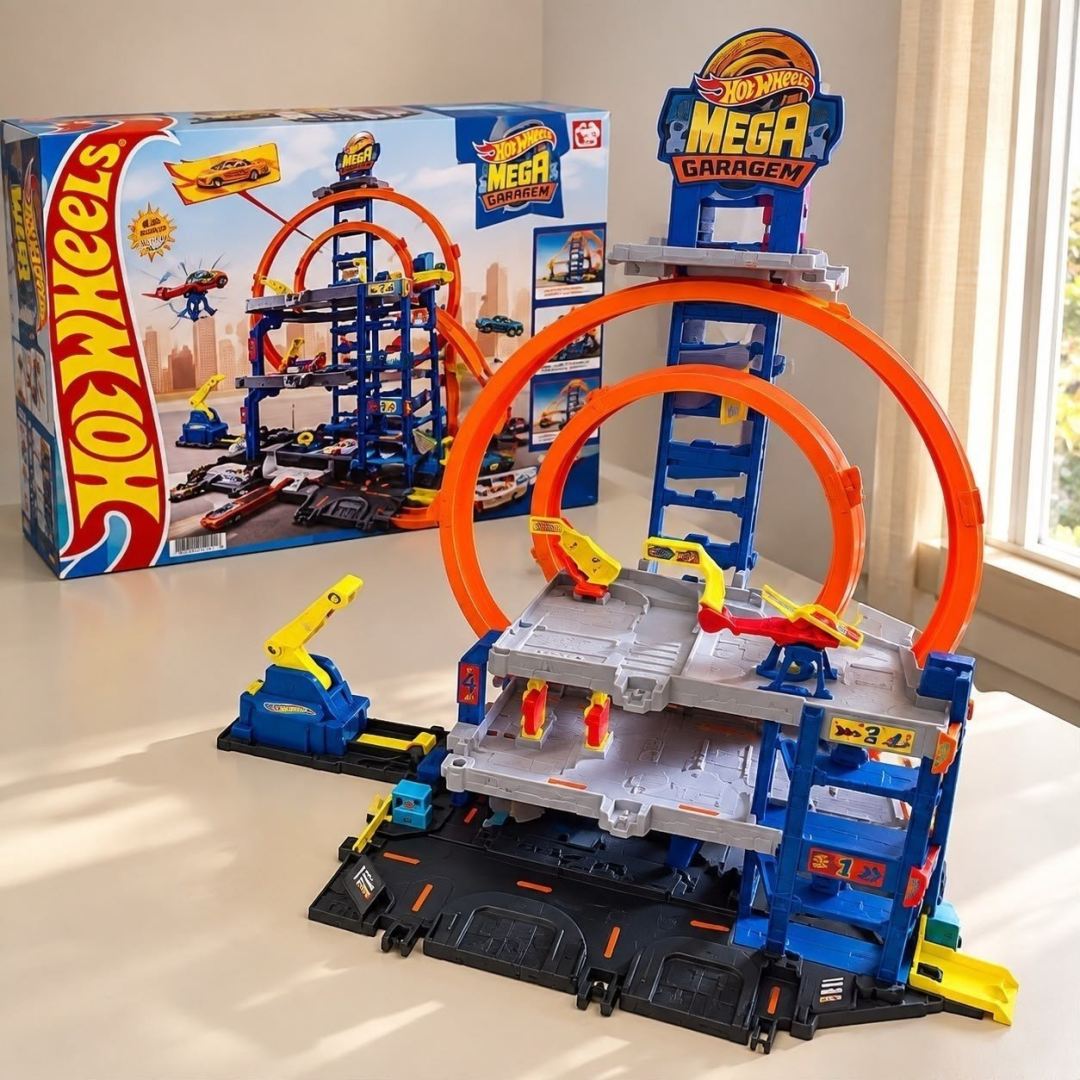 Pista Hot Wheels CITY Mega Garagem