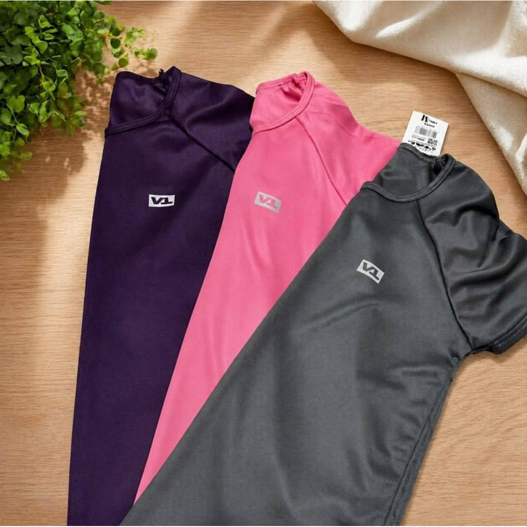 Kit 4 Blusas Feminina Fitness Dry Fit  Camiseta Academia