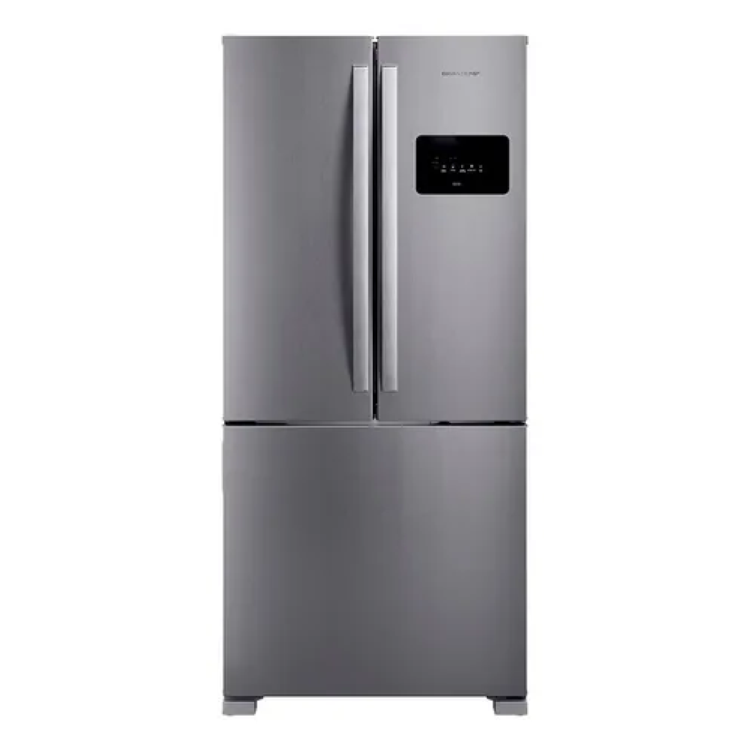 Geladeira com freezer inverter Brastemp BRO85MK con capacidad de 559L inox