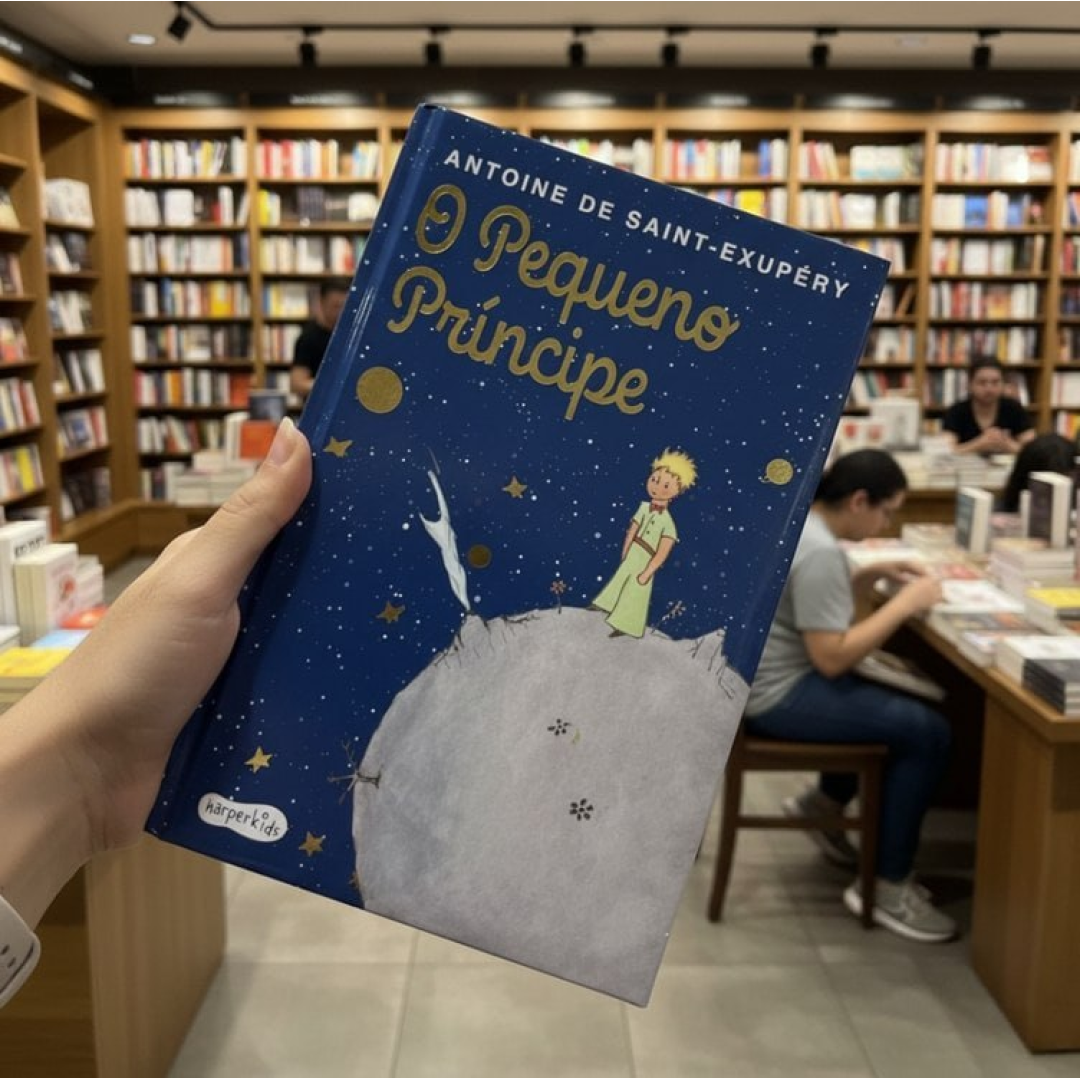 Livro O Pequeno Príncipe Edição de Luxo Almofadada
