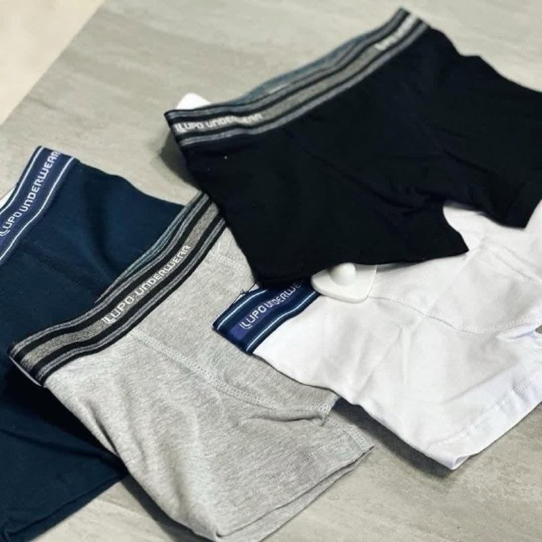 Kit com 10 Cuecas Boxer Lupo Algodão