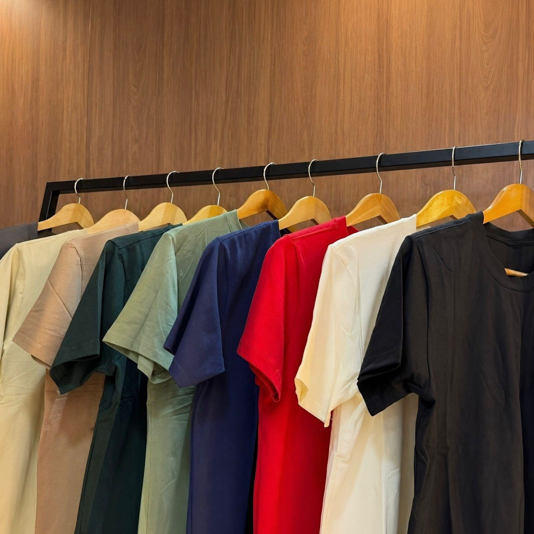 Kit 7 Camisetas Basica Lisa Algodão Premium Masculina