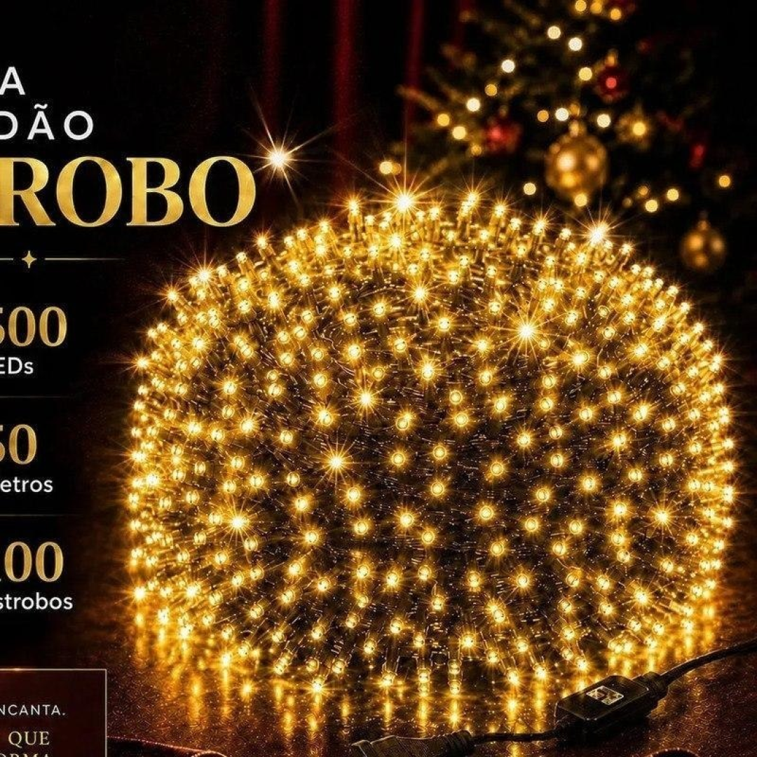 Strobo de Natal 500 LEDs Prova D'água Bivolt