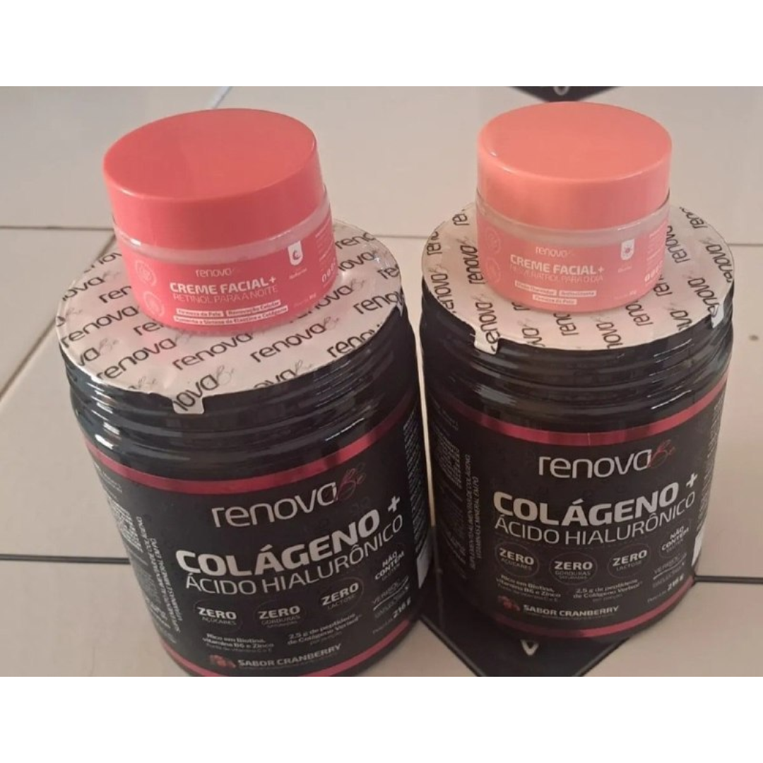 2x Renova Be Colágeno Hidrolisado Verisol Ácido Hialurônico