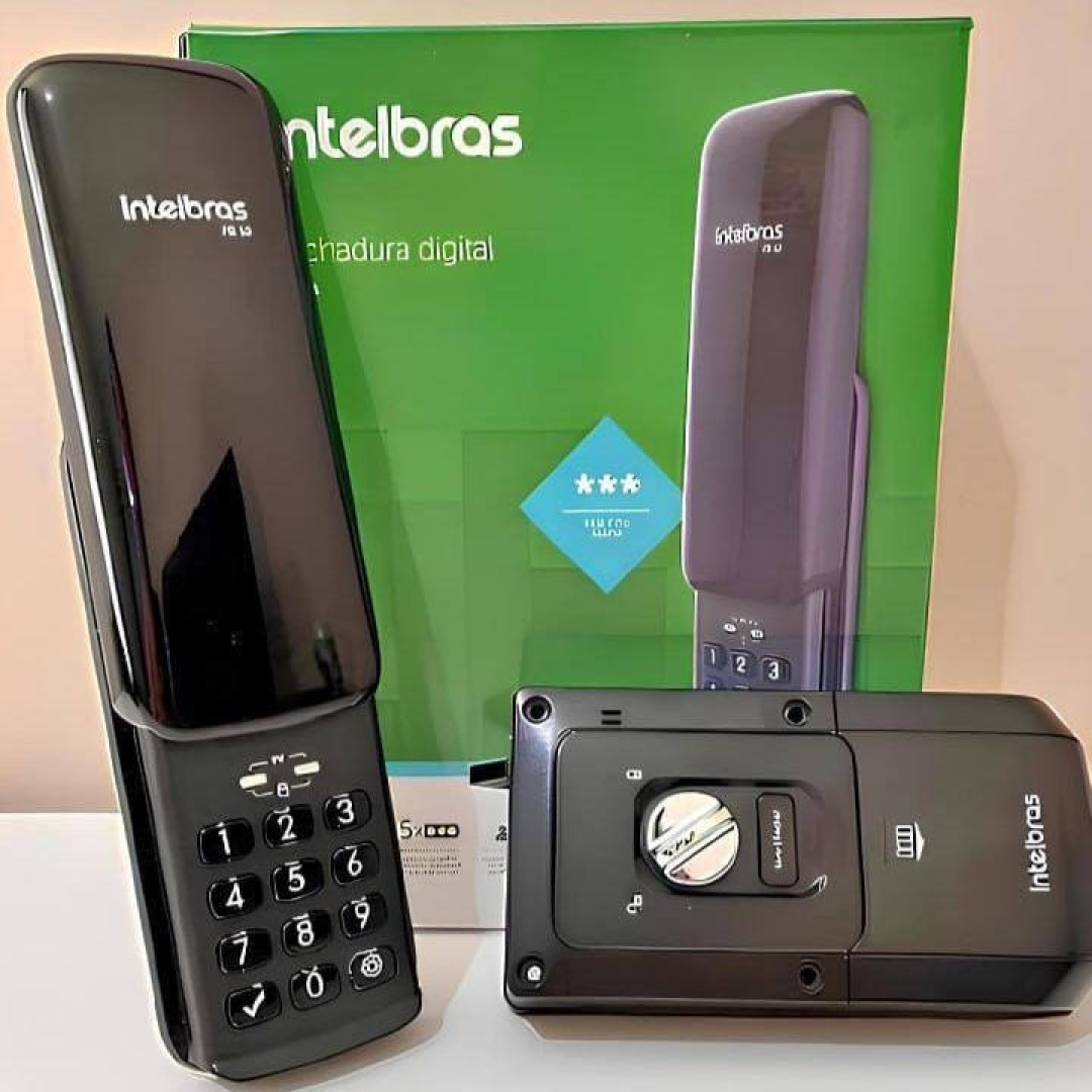 Fechadura Digital De Sobrepor Com Senha Fr 10 Preto