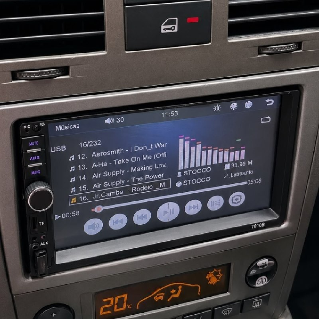 Central Multimídia First Option 7810h Com Espelhamento E Bluetooth