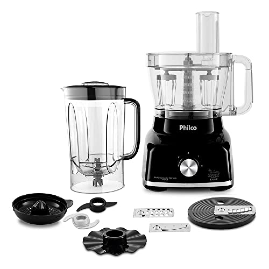 PARCELADO! Multiprocessador, Pmp1600p, 1700W, Preto, 127v, Philco