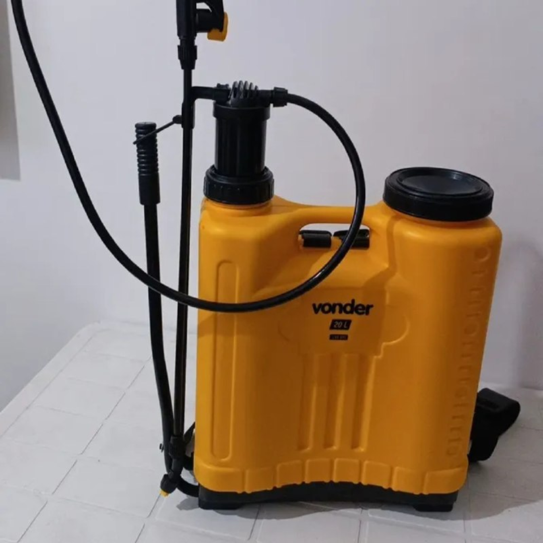 Kit Pulverizador Manual Costal 20 Litros Jardim Agrícola Vonder Pc020 Com Acessórios